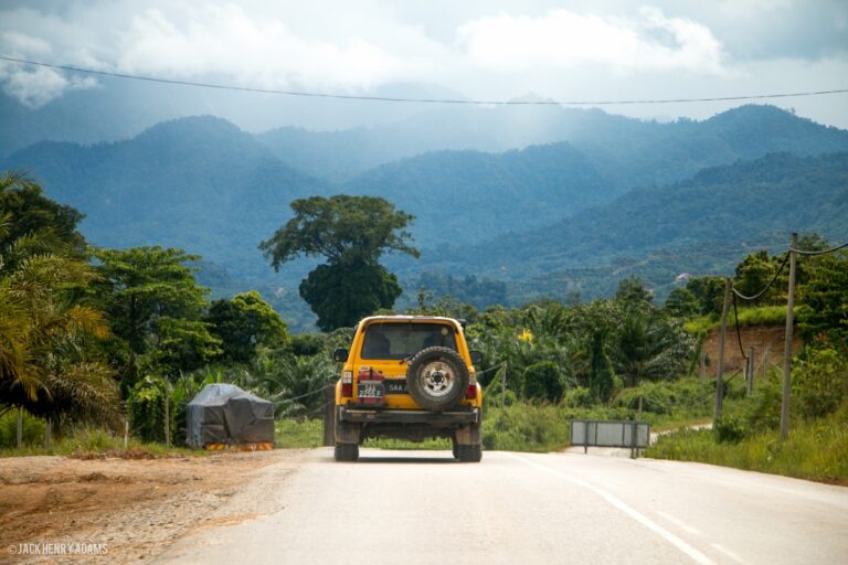 Jungle and limestone karst scenery on the Sapulot adventure, Sabah