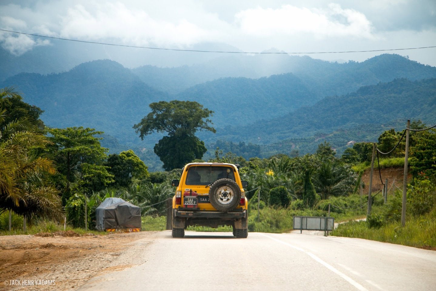 Jungle and limestone karst scenery on the Sapulot adventure, Sabah
