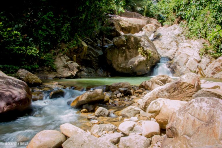 Jungle and limestone karst scenery on the Sapulot adventure, Sabah