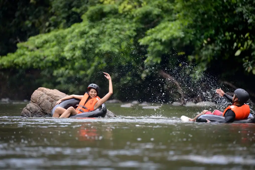 Danum Borneo Rainforest Lodge river tubing