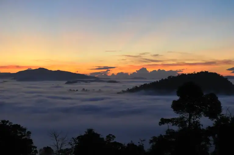 Danum Borneo Rainforest Lodge sunrise