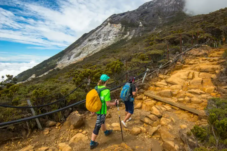 Mount Kinabalu and its granite summit plateau, Sabah