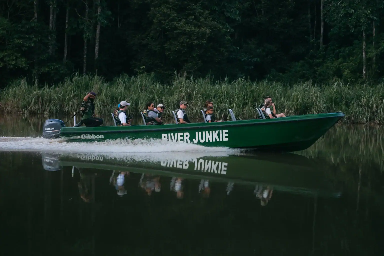 Kinabatangan River boat