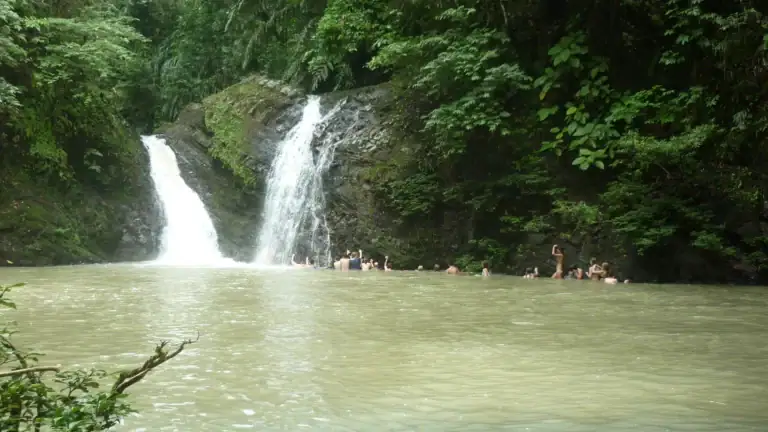 Lipad twin waterfall in Tabin Wildlife Reserve