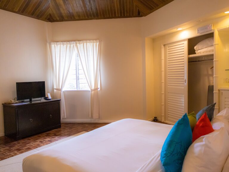 Interior of a Hill Lodge cabin at Kinabalu Park, Sabah