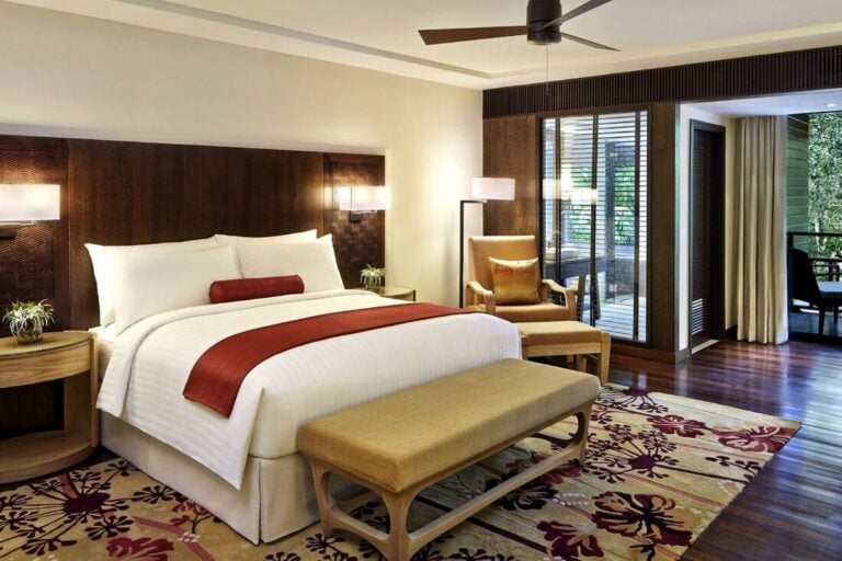 Deluxe King room with balcony at Mulu Marriott Resort and Spa, Sarawak
