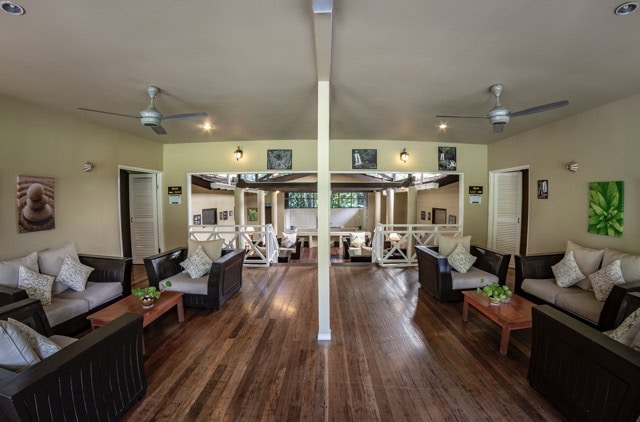 Common area of Serindit Hostel at Poring Hot Springs, Sabah
